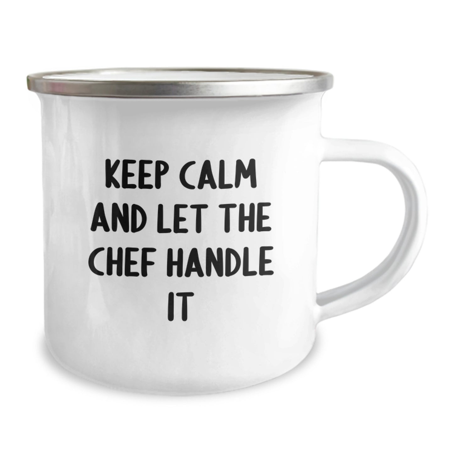 Funny Chef Camping Mug Gifts for Men - 'Keep Calm And Let The Chef Handle It' - Perfect Christmas Unique Gifts from Friends - Image 2