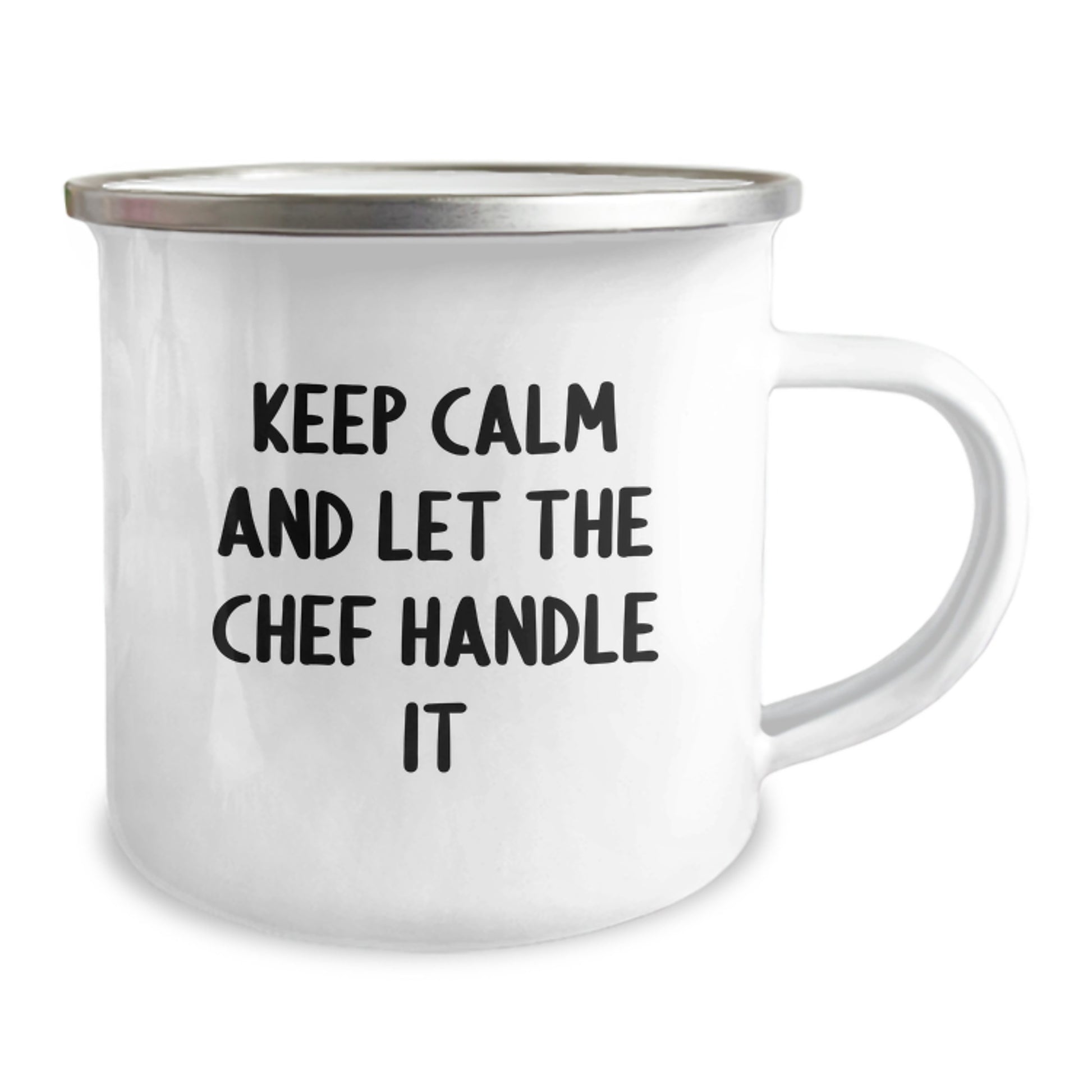 Funny Chef Camping Mug Gifts for Men - 'Keep Calm And Let The Chef Handle It' - Perfect Christmas Unique Gifts from Friends - Image 2