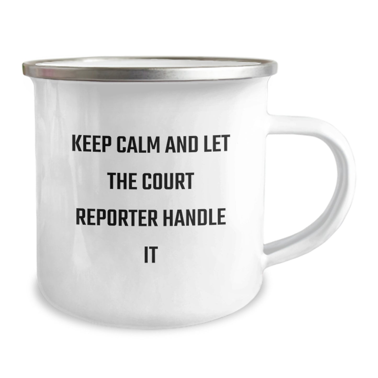 Funny Court Reporter Christmas Unique Gifts from Men to Women Friends Family Court Reporters Court Reporter Camping Mugs - 'Keep Calm And Let The Court Reporter Handle It' - Image 2