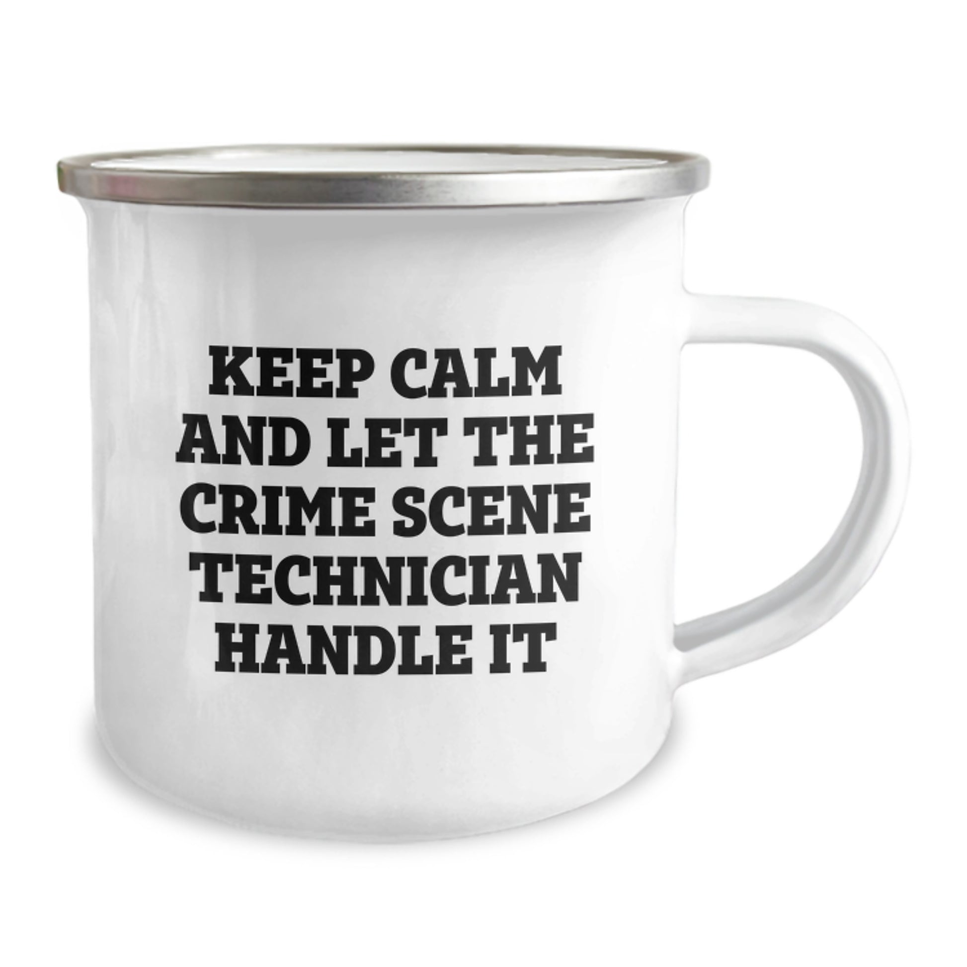 Funny Crime Scene Technician Christmas Unique Gifts from Friends for Crime Scene Technician Lover Stainless Steel Camping Mug - Image 2