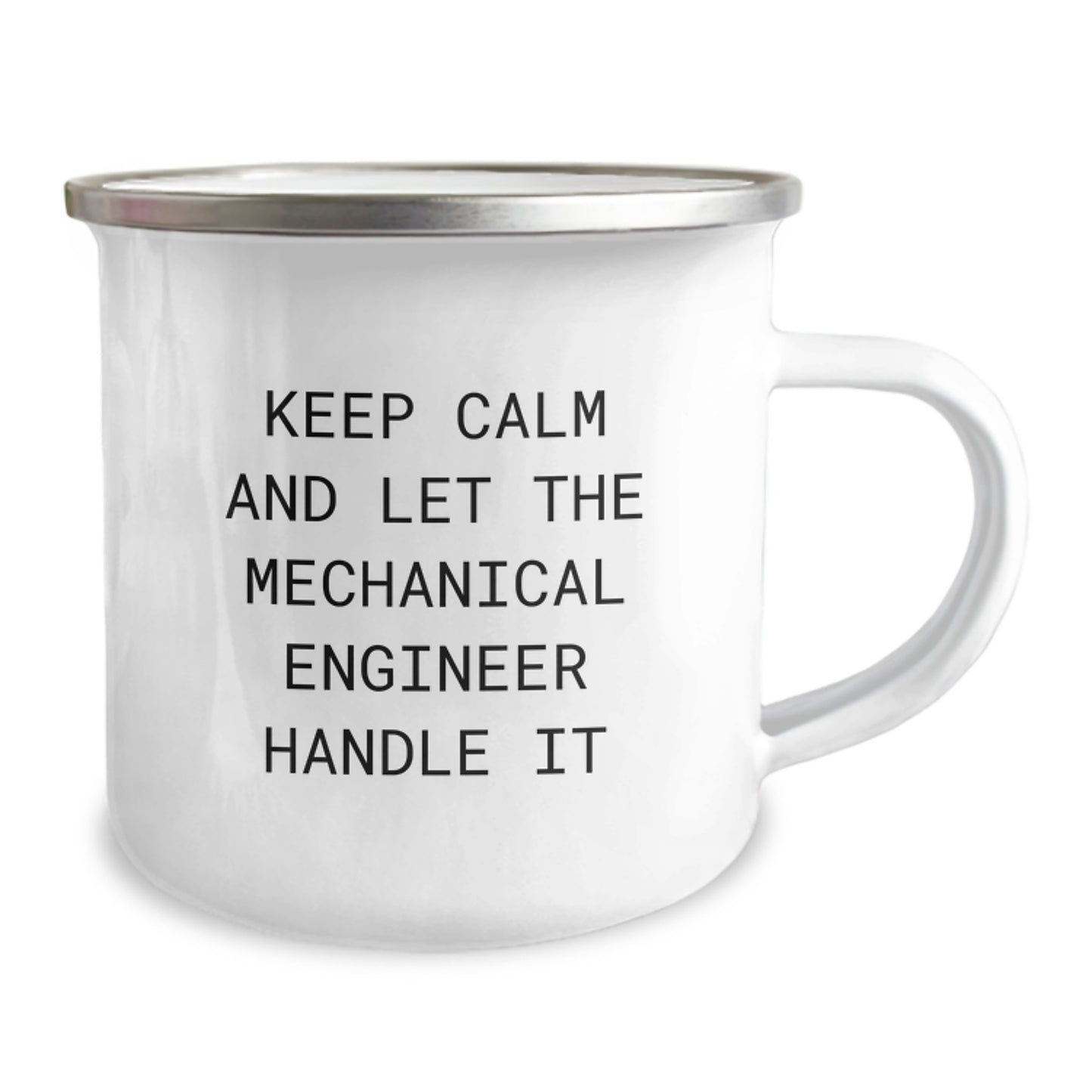 Funny Mechanical Engineer Christmas Camping Mug Gifts for Men from Friends, Keep Calm And Let The Mechanical Engineer Handle It - Image 2
