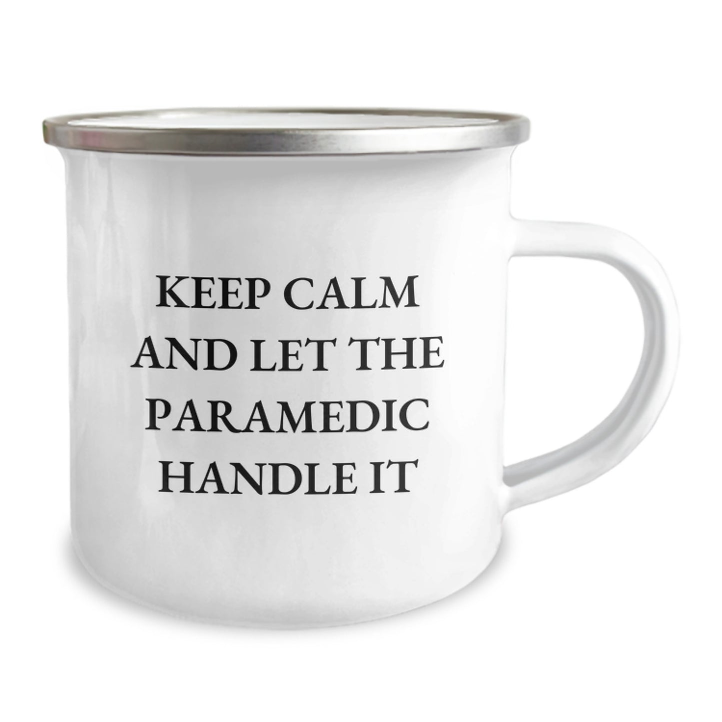 Funny Rescue Worker Gifts for Rescue Worker Men - Camping Mug with Keep Calm And Let The Rescue Worker Handle It - Christmas Unique Gifts from Family - Image 2