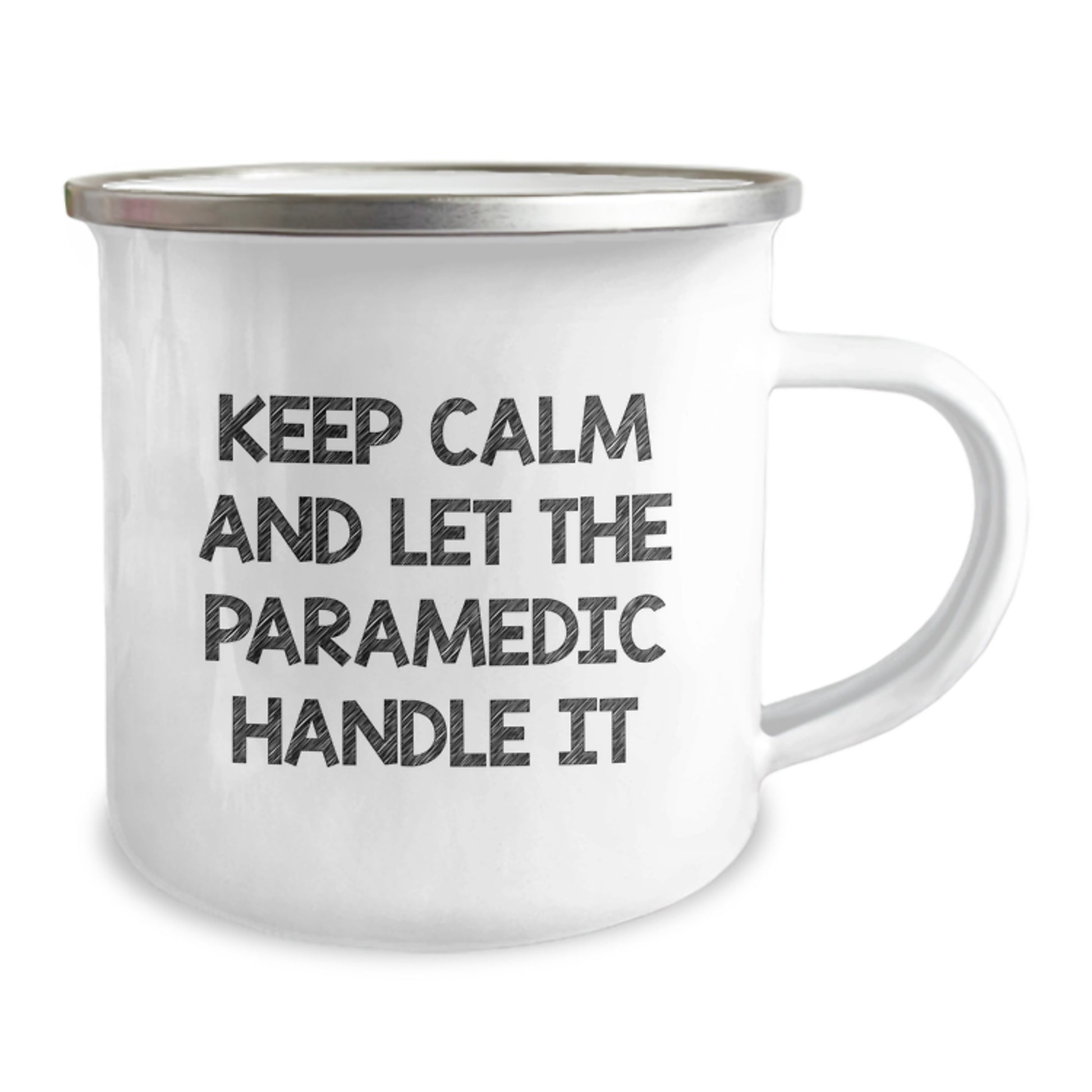 Funny Rescue Worker Christmas Unique Gifts from Men to Rescue Worker Friends, Camping Mugs with 'Keep Calm And Let The Rescue Worker Handle It', Unique Christmas Unique Gifts for Rescue Worker - Image 2