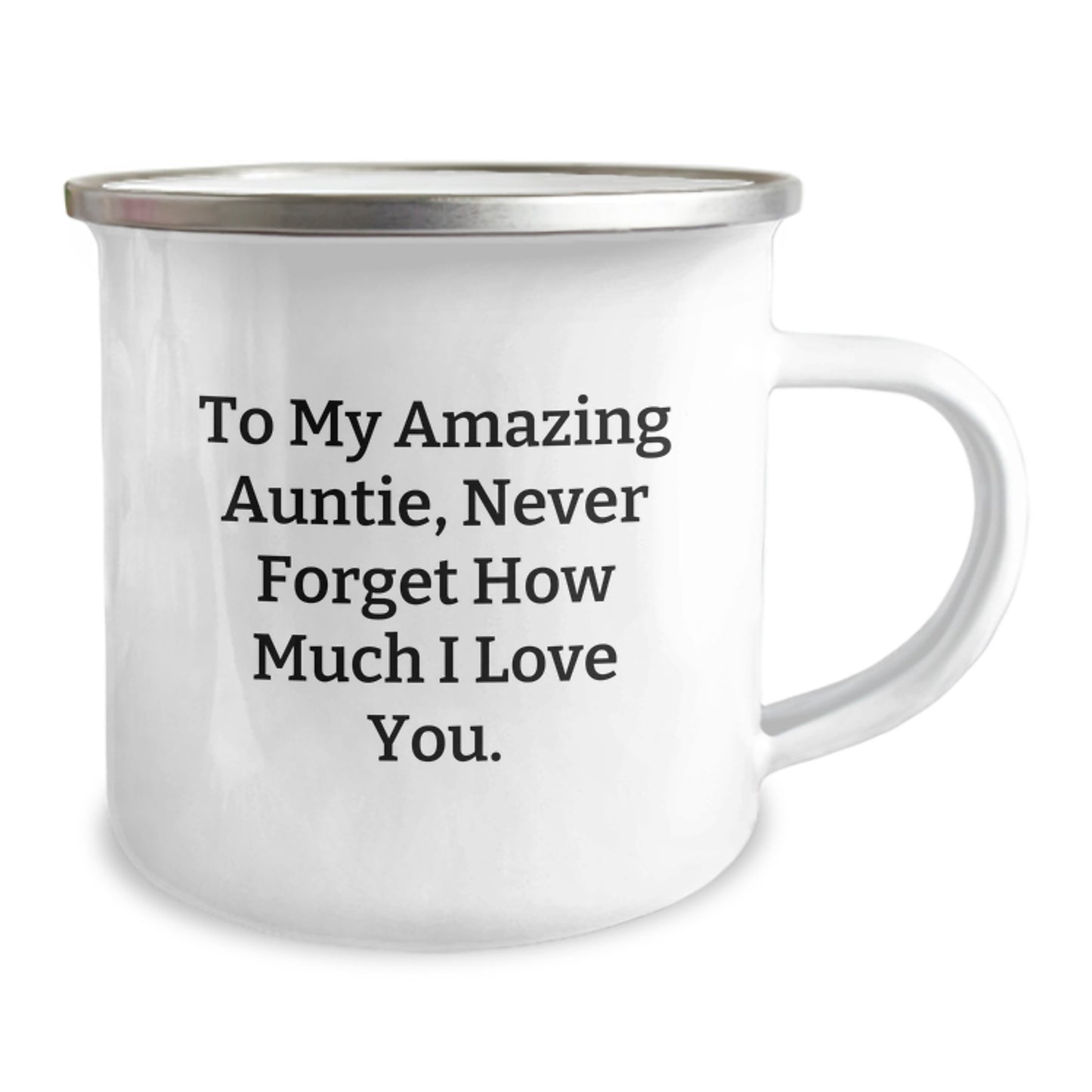Funny Gifts from Family for Auntie Camping Mug - To My Amazing Auntie Never Forget How Much I Love You - Unique Christmas Unique Gifts for Aunties - Image 2