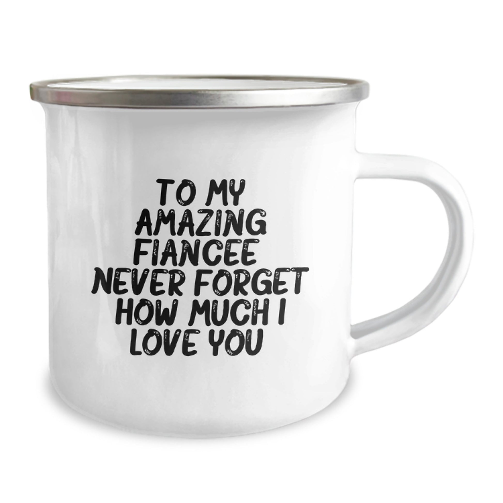 Funny Fiancee Gifts from Men to Fiancee, Camping Mug for Fiancee, To My Amazing Fiancee Never Forget How Much I Love You Christmas Unique Gifts - Image 2