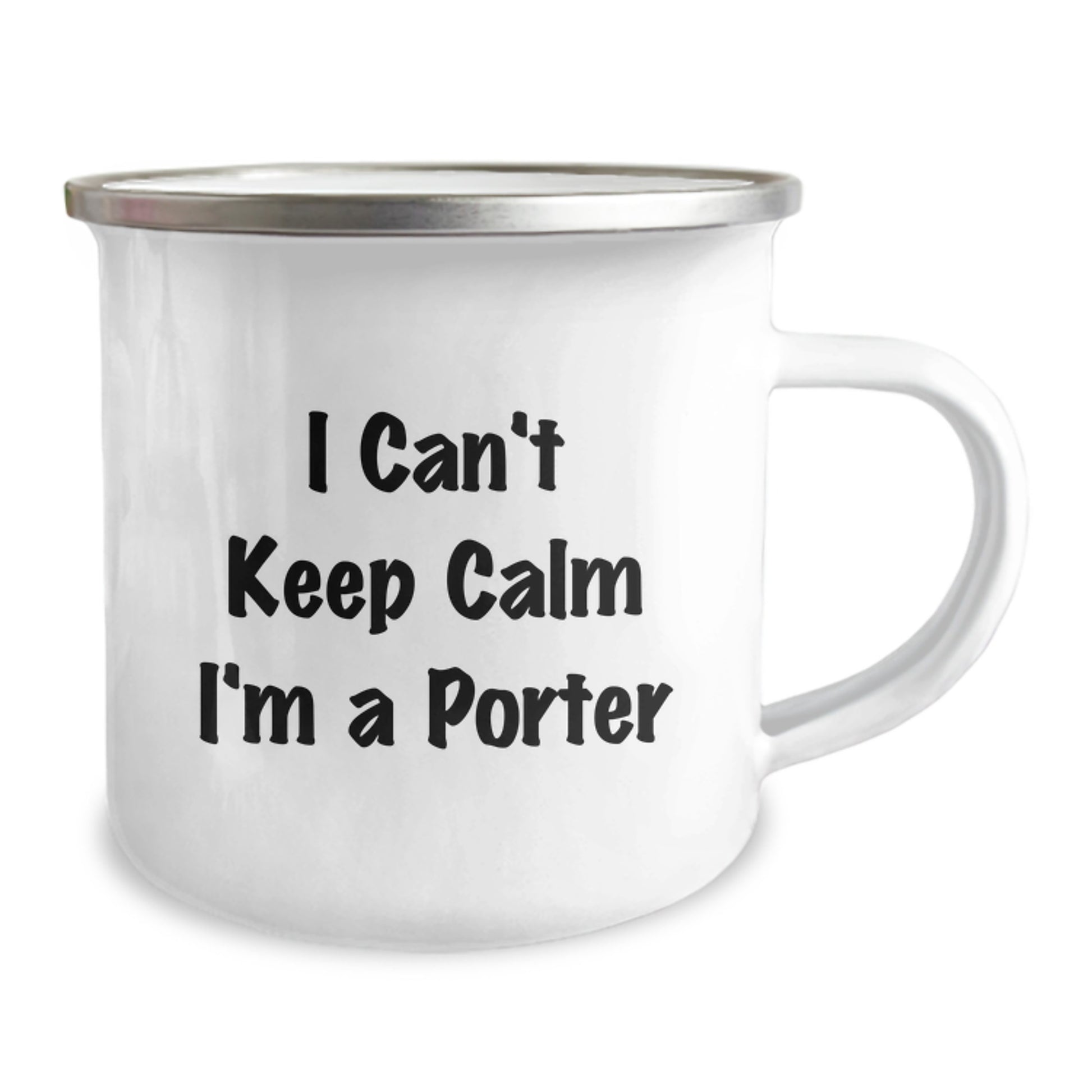 Funny Gifts from Friends for Porter - I Can't Keep Calm I'm A Porter Christmas Unique Gifts for Men Camping Mug - Image 2