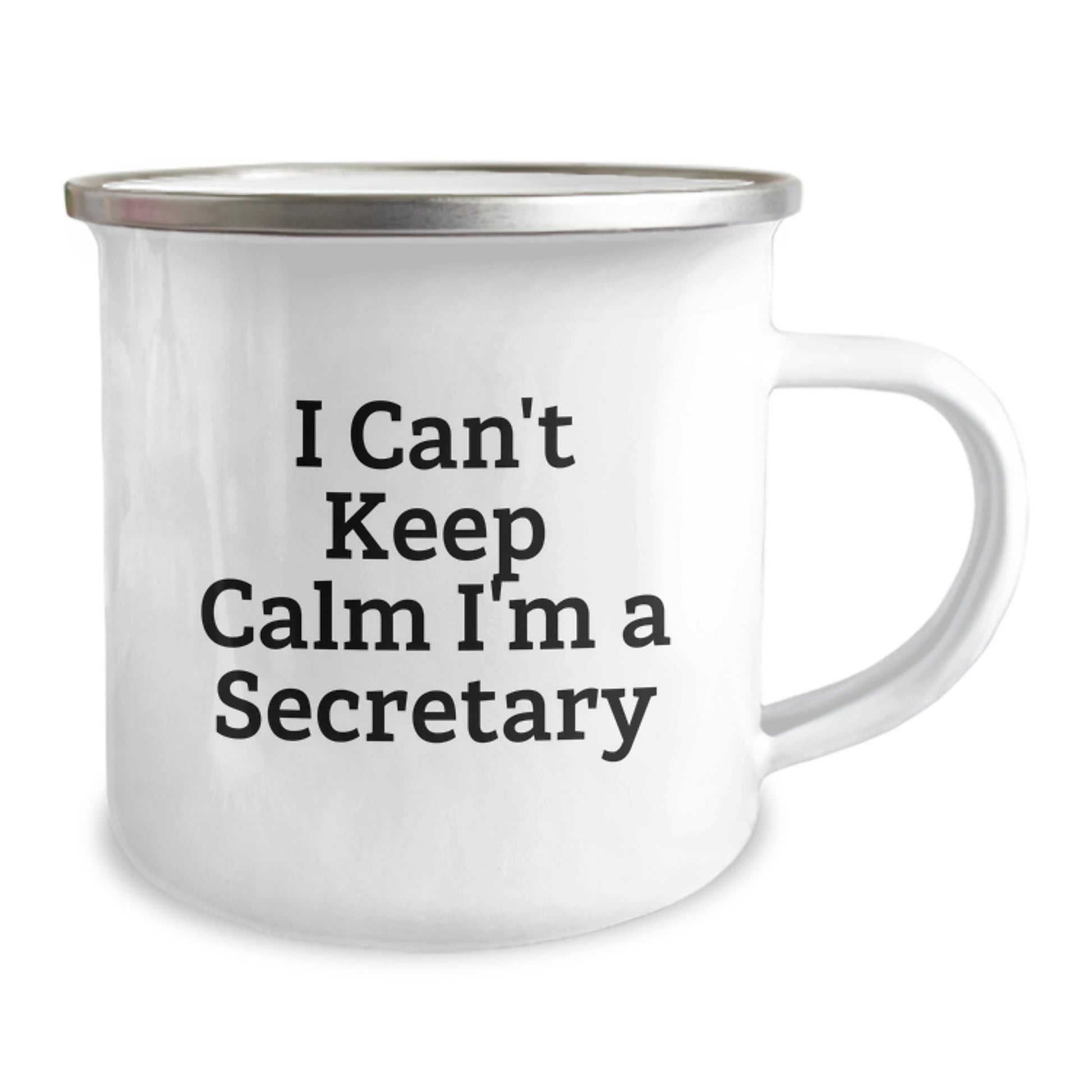Funny Secretary Gifts from Men to Women, 'I Can't Keep Calm I'm A Secretary' Camping Mug for Christmas - Unique Office Mugs for Secretary Enthusiasts - Image 2