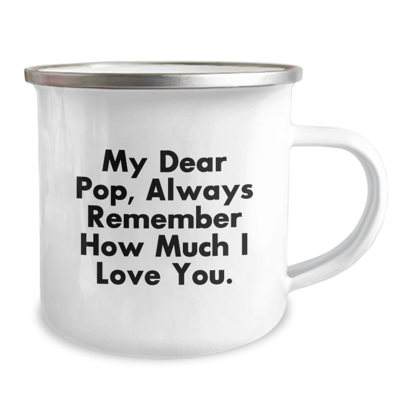 Funny Pop Gifts from Family Friends for Men - Christmas Unique Presents, Pop Love Mug, Camping Mug for Pop, Special Quote for Pop - Image 2