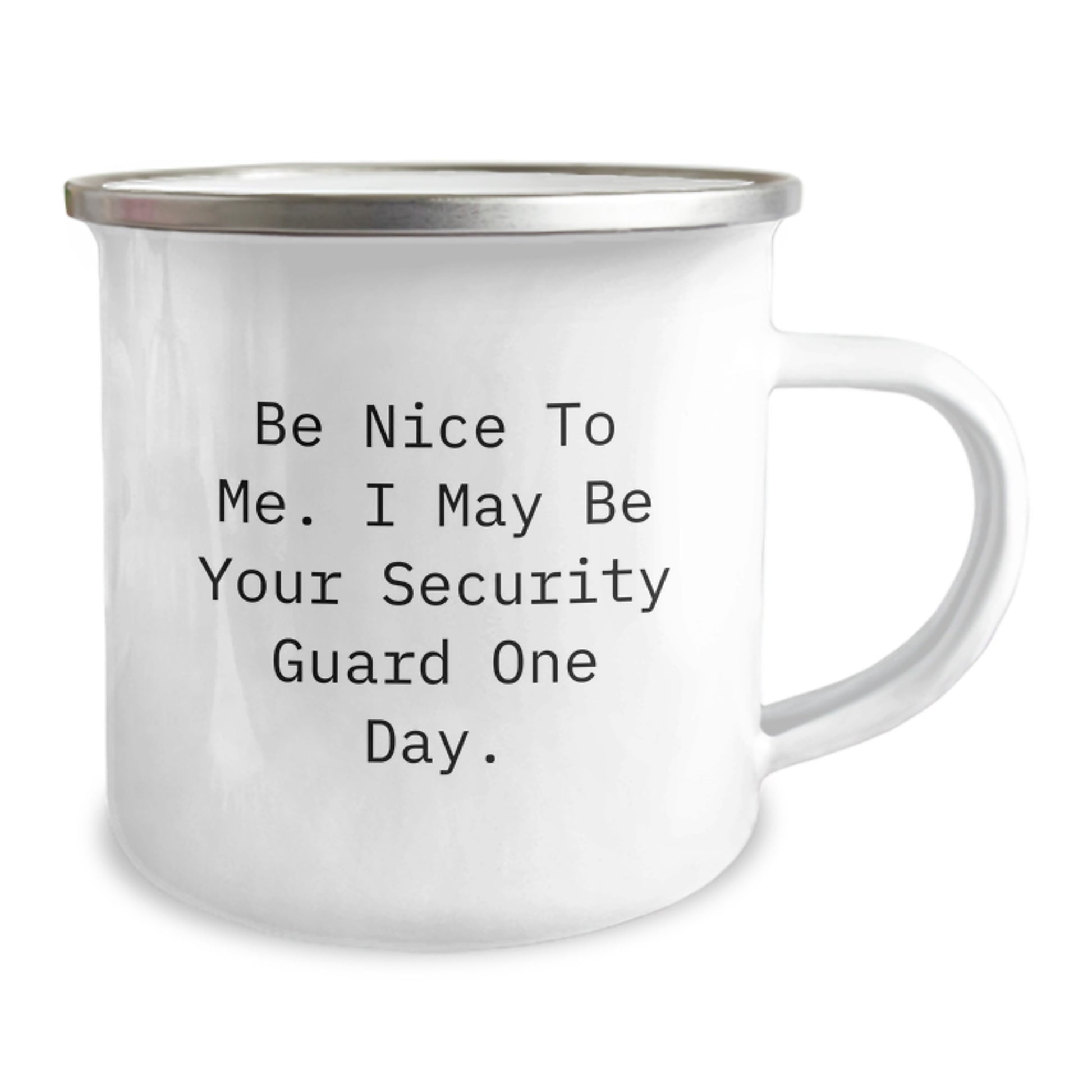 Unique Gifts from Family for Security Guard, Funny Camping Mug - Be Nice To Me - Image 2