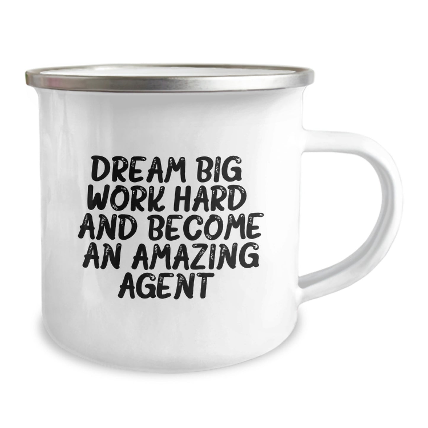 Funny Agent Camping Mug Gifts from Friends to Agent for Christmas Dream Big Work Hard And Become An Amazing Agent. - Image 2