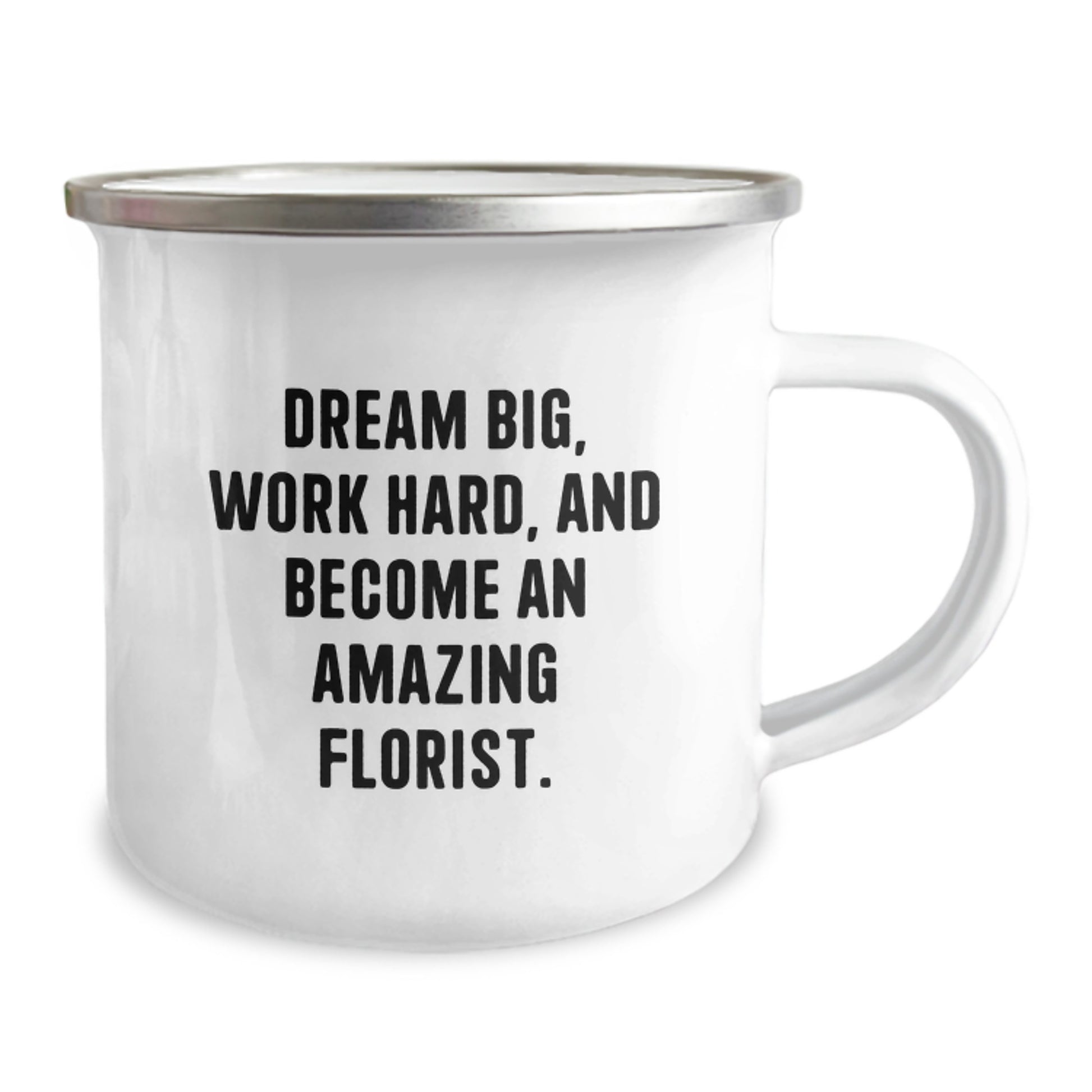 Funny Inspirational Gifts for Florist Men - Camping Mug - Dream Big Work Hard Florist Christmas Unique Gifts from Family - Image 2