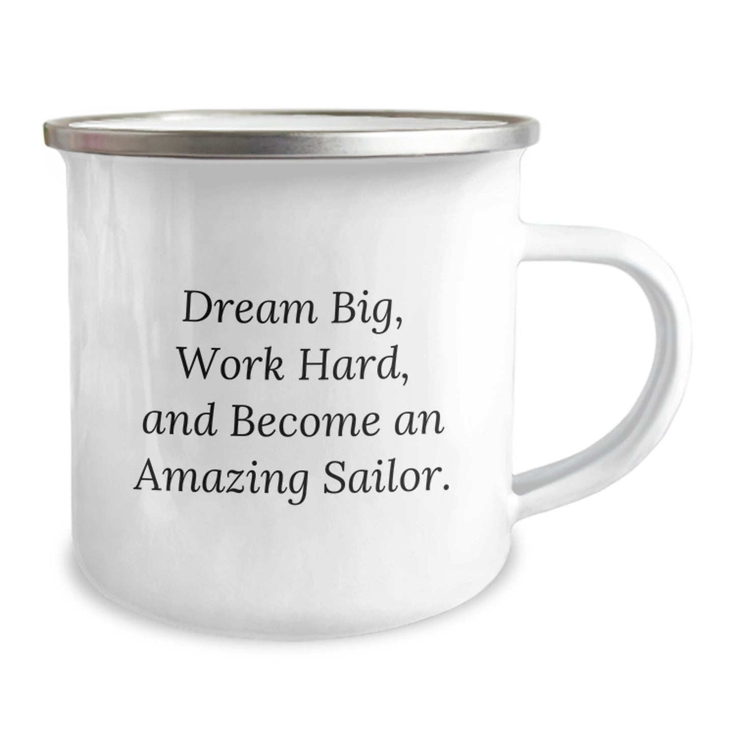 Funny Sailor Gifts for Men - Christmas Unique Sailboat Camping Mug for Sailor Friends from Family for the Sailor in Your Life with Dream Big Quote - Image 2