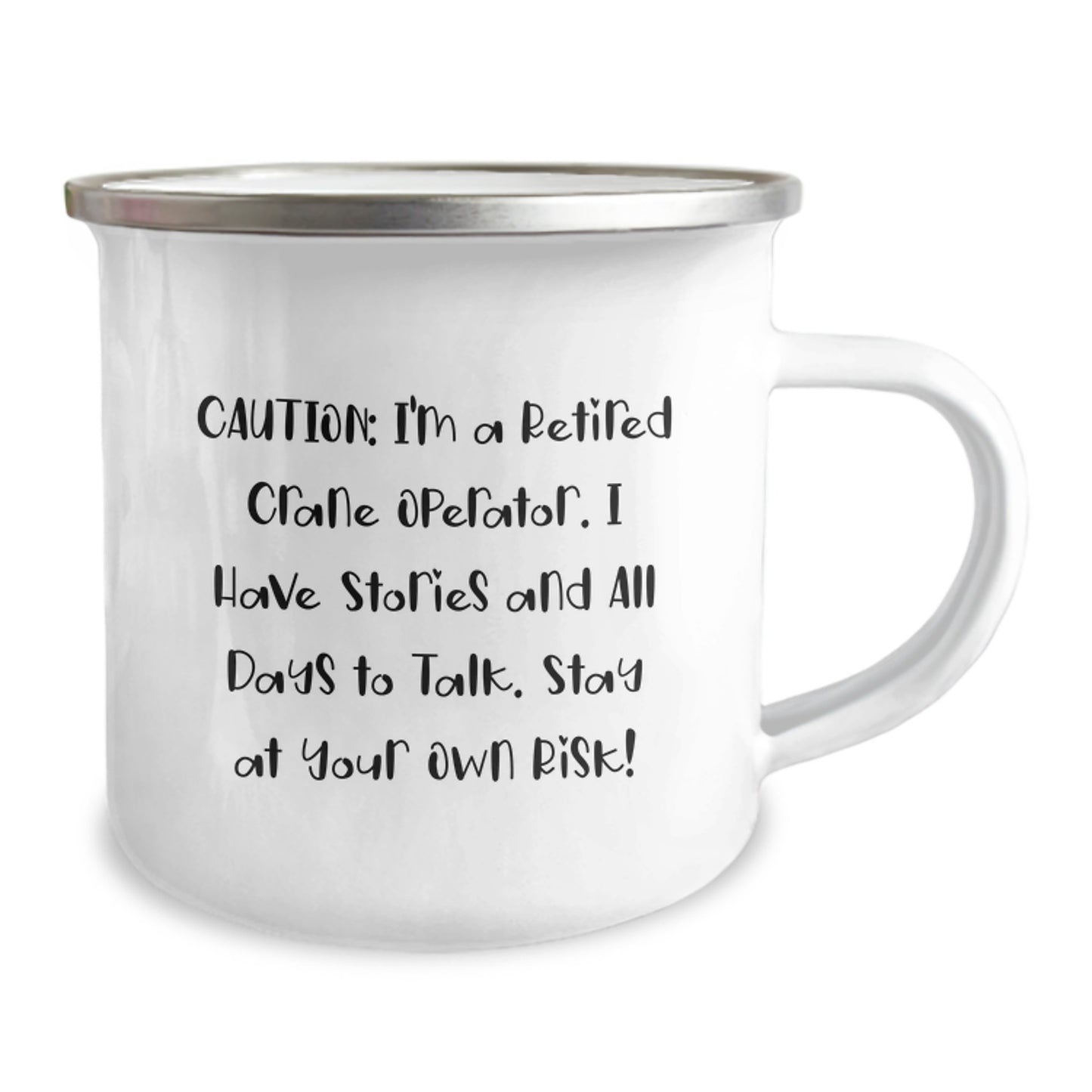 Funny Crane Operator Gifts for Men - I'm A Retired Crane Operator Camping Mug - Unique Christmas Unique Gifts from Friends - Image 2