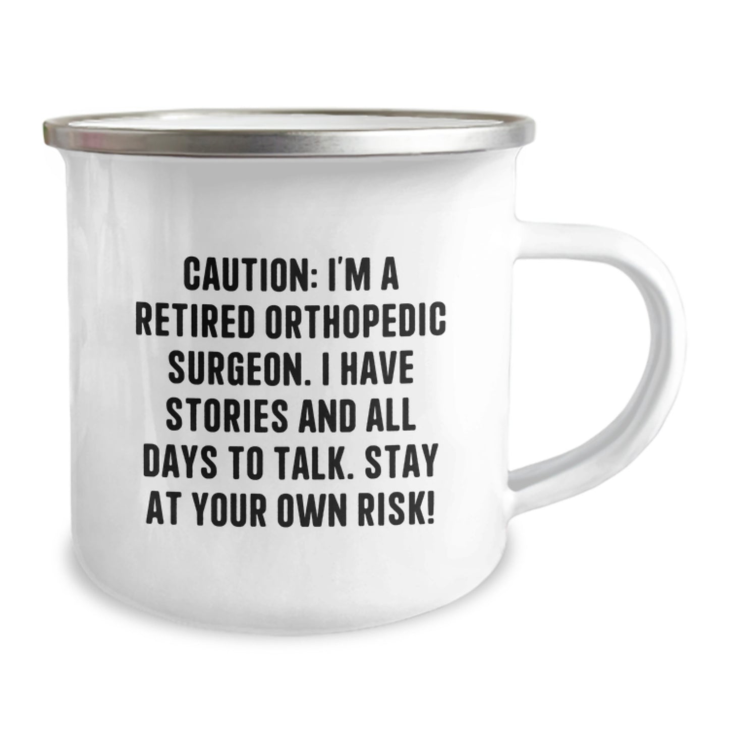 Funny Orthopedic Surgeon Gifts from Friends for Men Camping Mug Christmas Unique Presents - Image 2