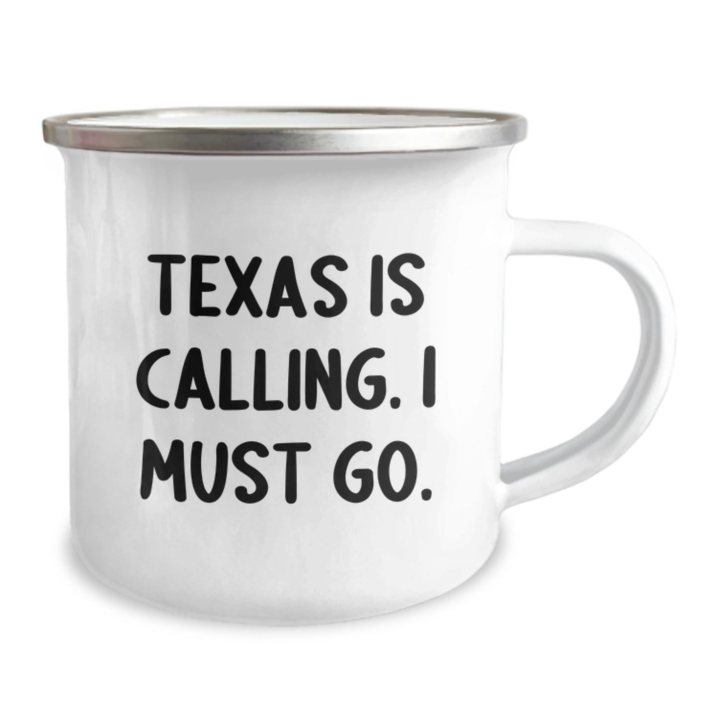 Funny Texas Camping Mug Gifts for Texas Lovers from Friends and Family, 'Texas Is Calling. I Must Go.' - Image 2