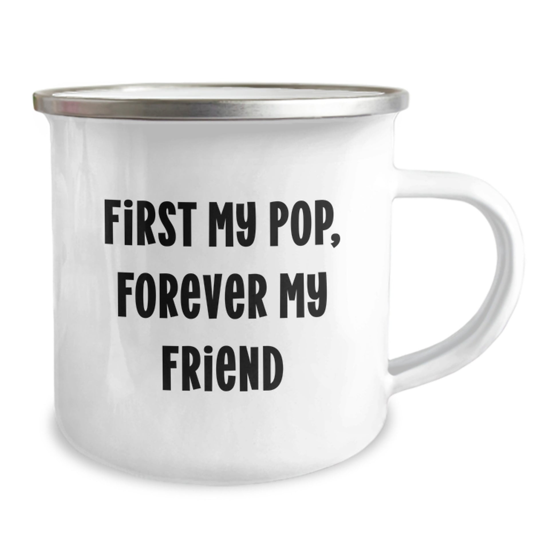 Funny Pop Camping Mug Gifts from Men, Unique Birthday Unique Gifts for Pop, First My Pop, Forever My Friend - Image 2