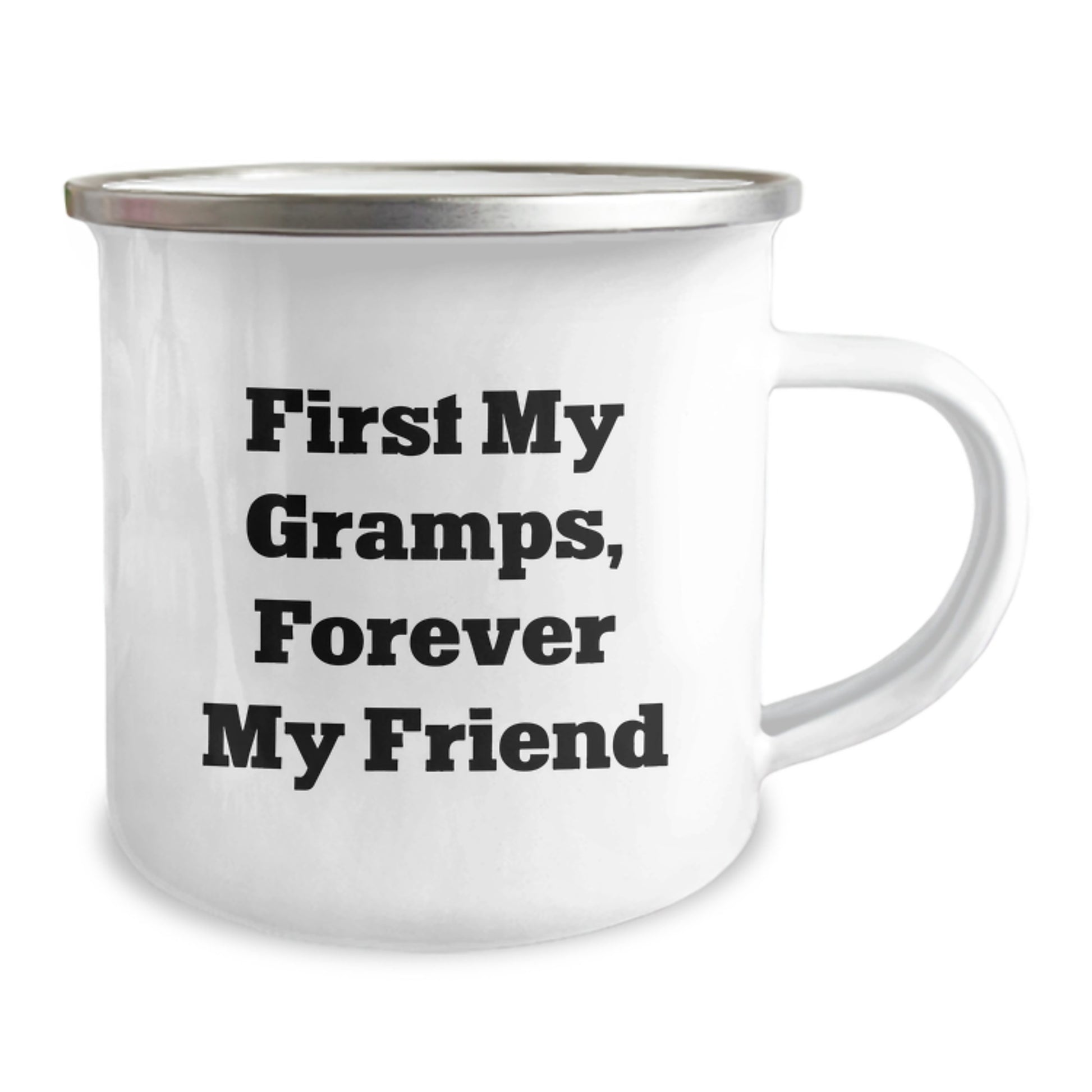 Funny Gramps Gifts - First My Gramps, Forever My Friend Camping Mug for Birthday, Gifts from Men to Gramps, Gramps Unique Gifts, Gramps Birthday Unique Gifts - Image 2