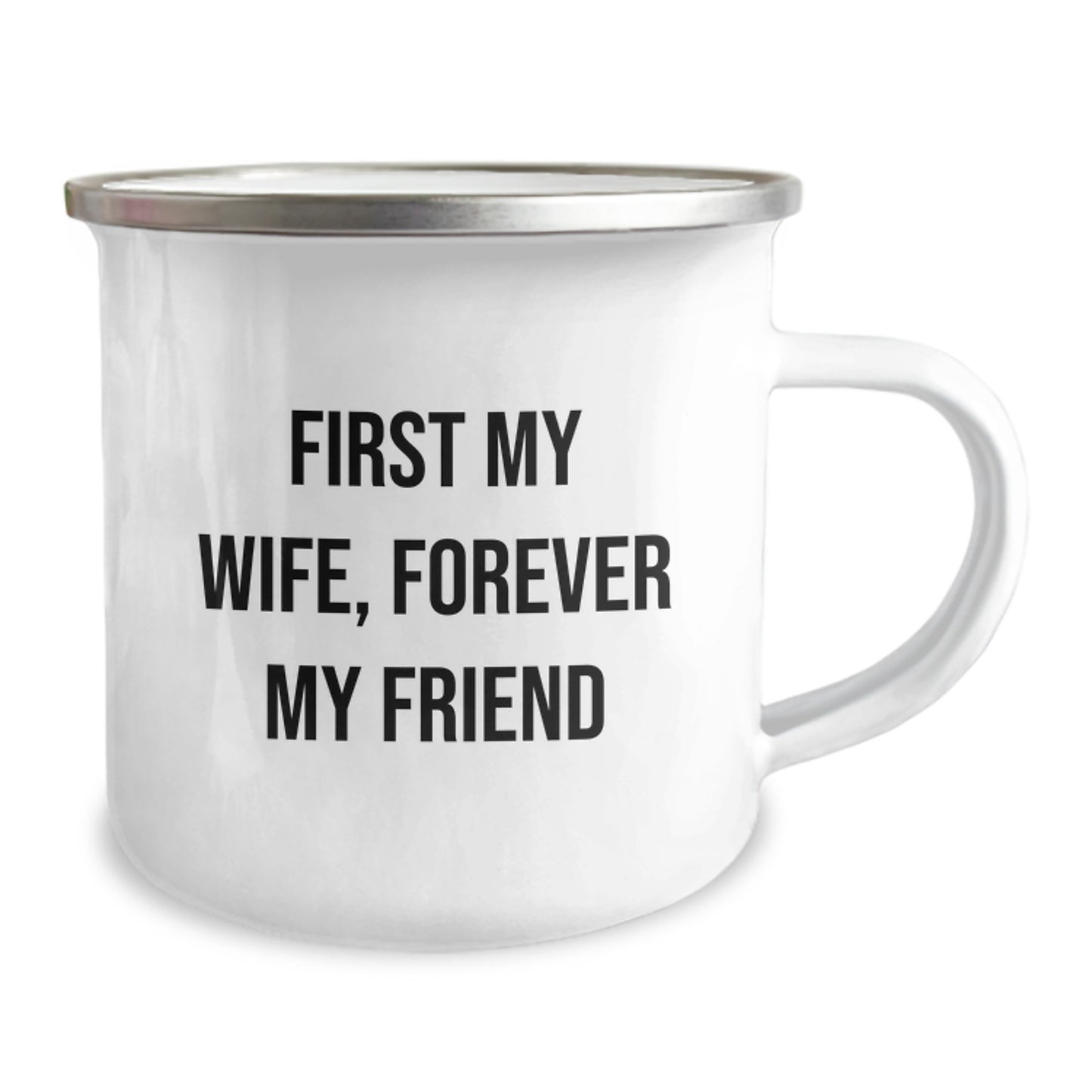 Funny Wife Gifts from Men for Wife Camping Mug First My Wife Forever My Friend Christmas Unique - Image 2