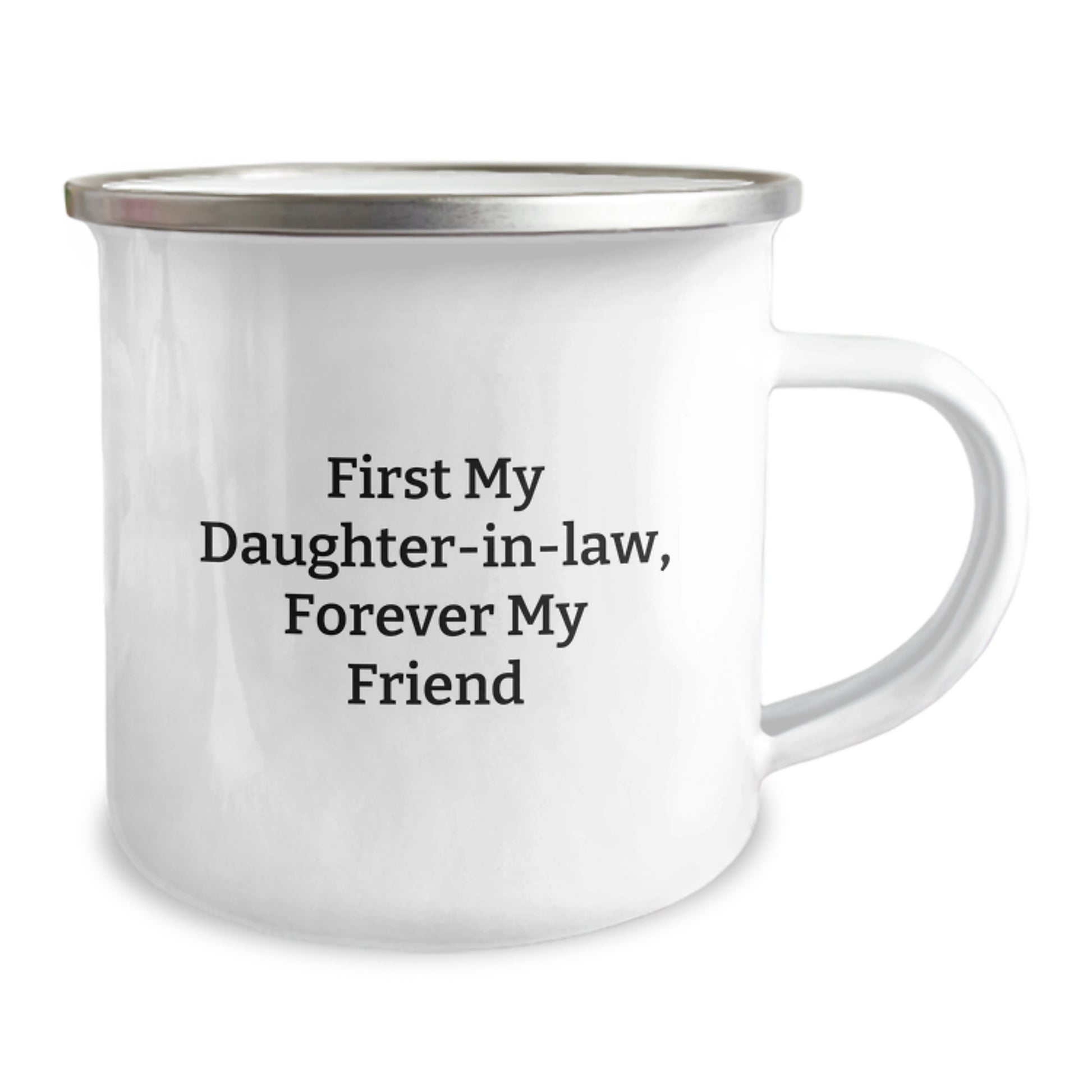 Funny Daughter-in-law Gifts - First My Daughter-in-law, Forever My Friend Camping Mug for Her Birthday, Gifts from Men to Daughter-in-law - Image 2