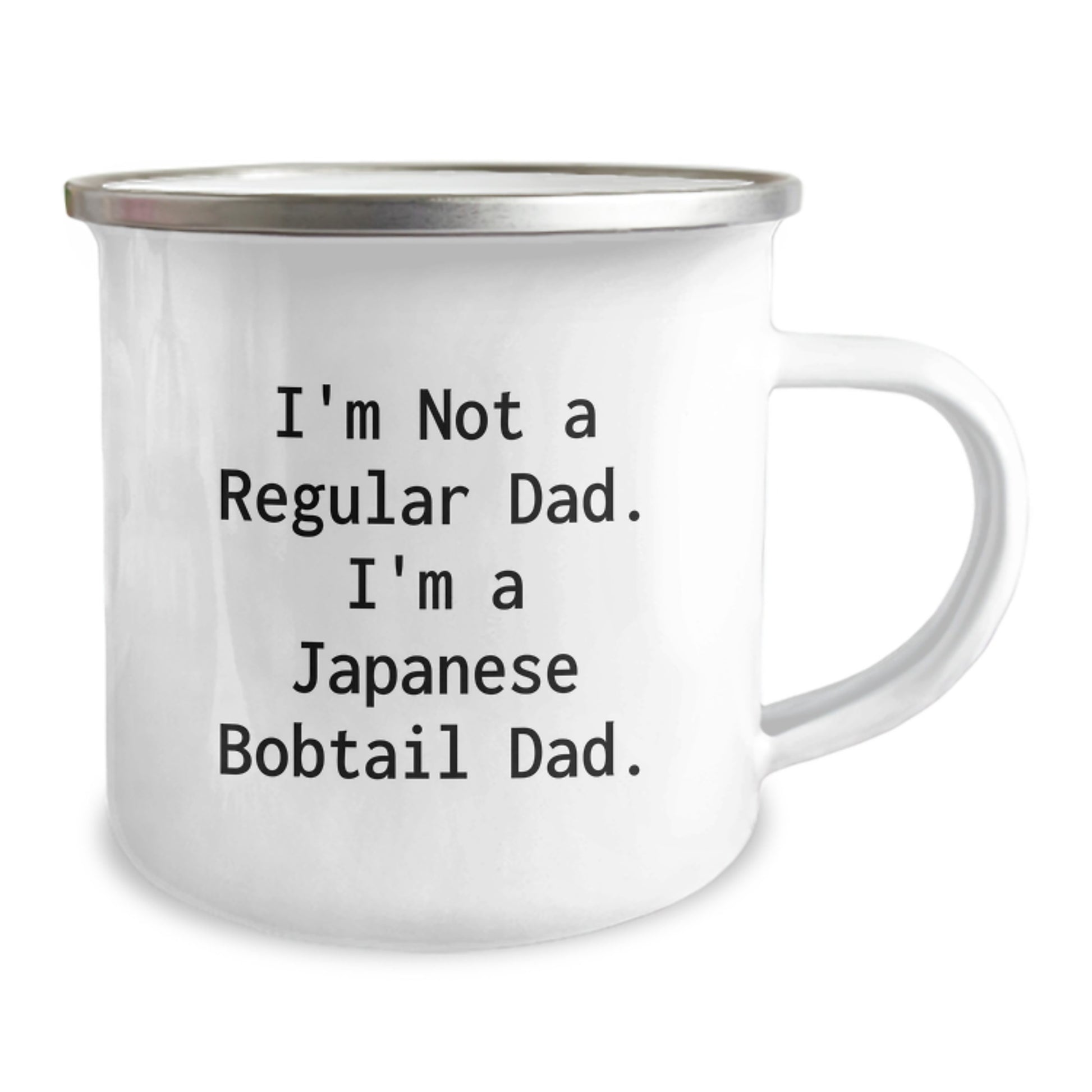 Funny Japanese Bobtail Cat Dad Gifts for Him from Family, Unique Christmas Unique Gifts, Camping Mug for Japanese Bobtail Cat Lover - Image 2