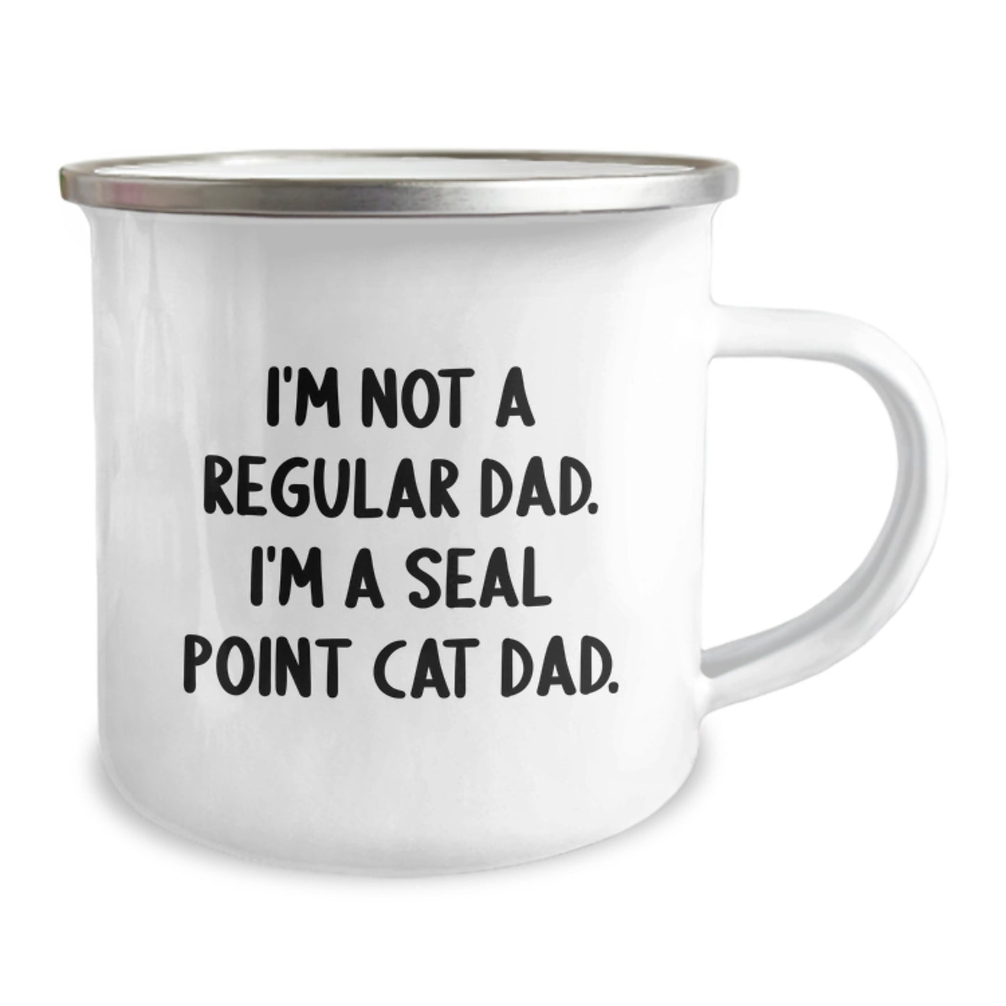 Funny Seal Point Cat Dad Camping Mug Gifts for Men from Dad, Seal Point Cat Lover Unique Christmas Unique Gifts, Seal Point Cat Enthusiast Special - Image 2