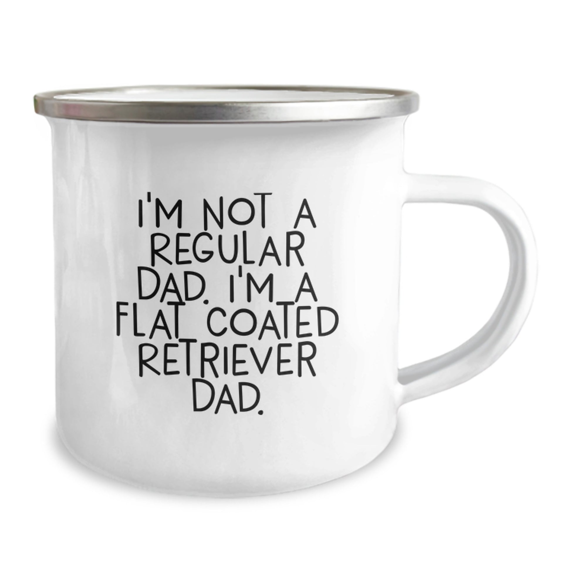 Funny Flat Coated Retriever Dog Camping Mug Gifts from Dad to Best Friend - Image 2