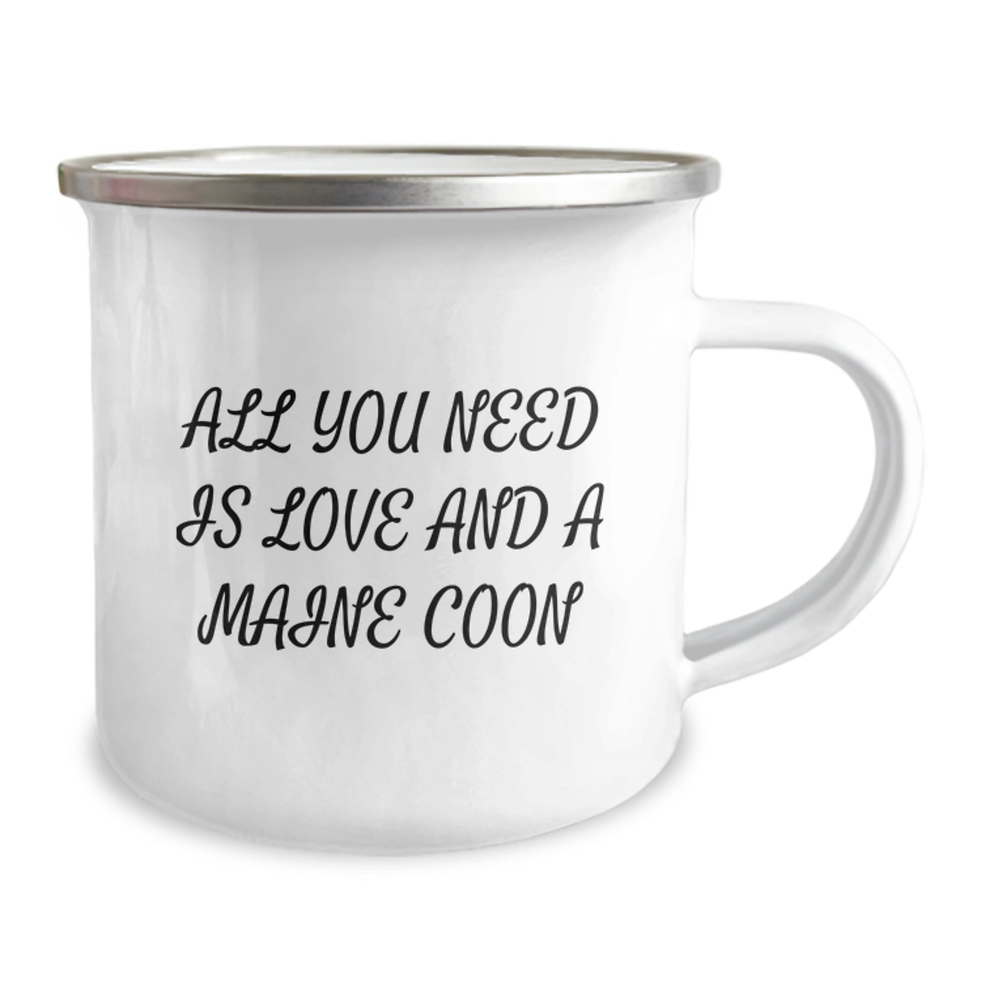 Maine Coon Cat Lovers Gifts from Friends and Family, Unique Christmas Unique Gifts for Cat Enthusiasts, Stainless Steel Camping Mug with Funny Quote - Image 2