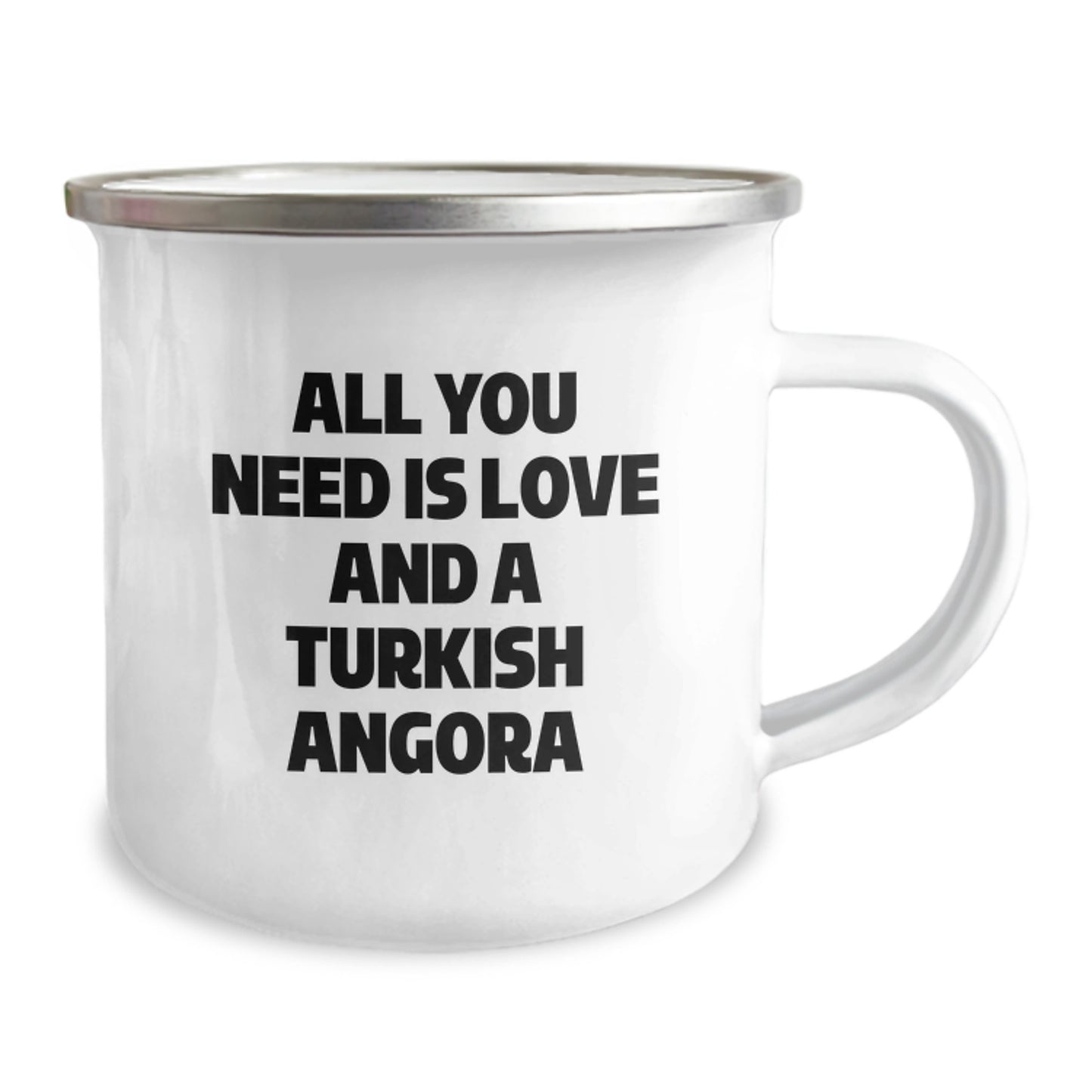 Turkish Angora Cat Camping Mug, Funny Quote Gift for Turkish Angora Cat, Christmas Unique Gifts from Friends and Family - Image 2