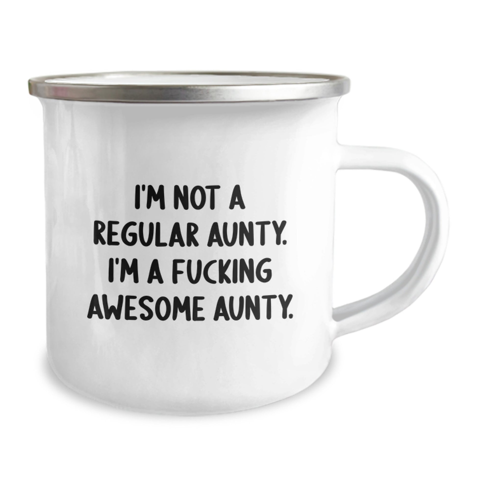 Funny Aunty Gifts, I'm Not A Regular Aunty, Camping Mug for Women, Unique Christmas Unique Gifts from Family to Aunty - Image 2
