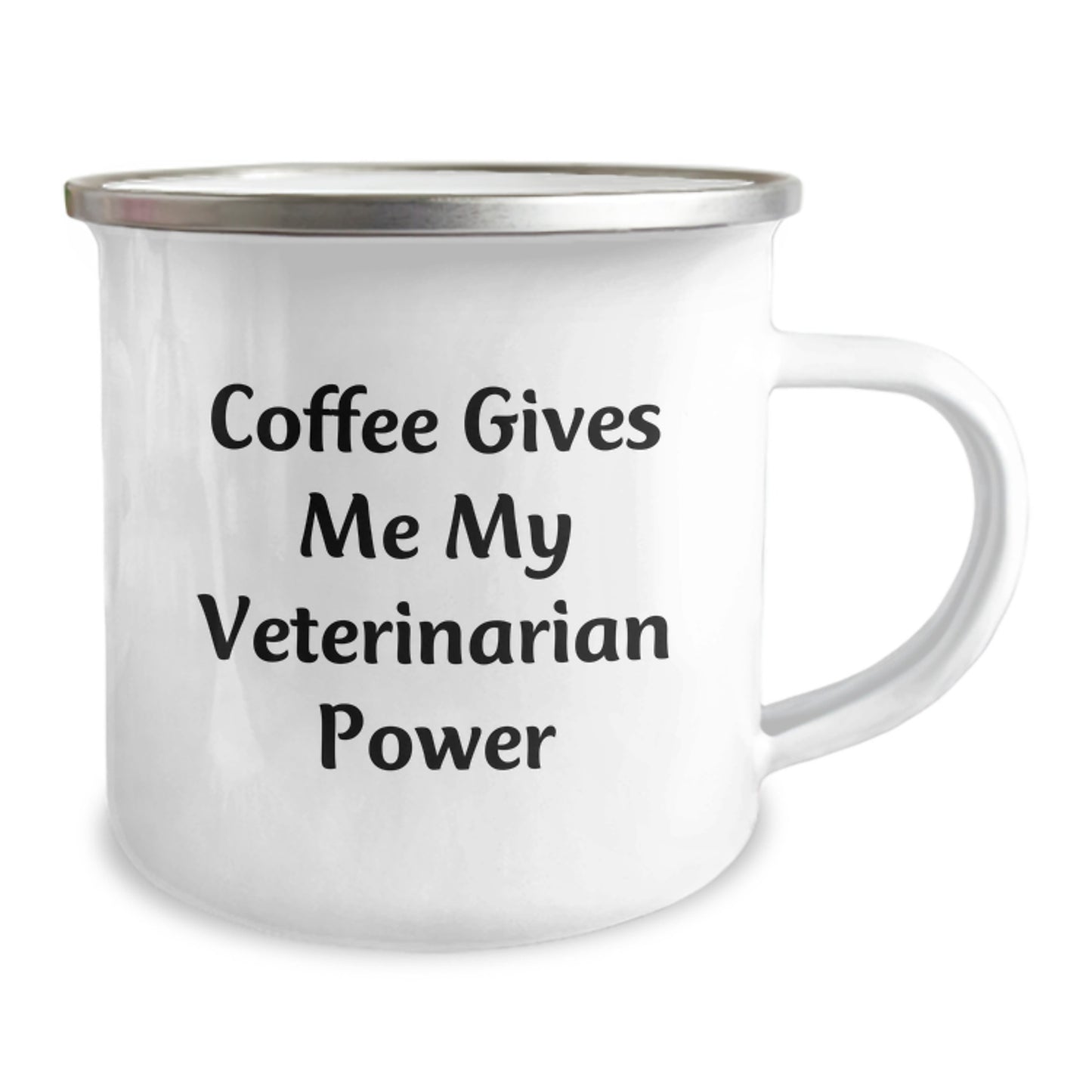 Funny Veterinarian Gifts from Friends - Coffee Gives Me My Veterinarian Power Birthday Camping Mug for Veterinarian Men and Women - Image 2