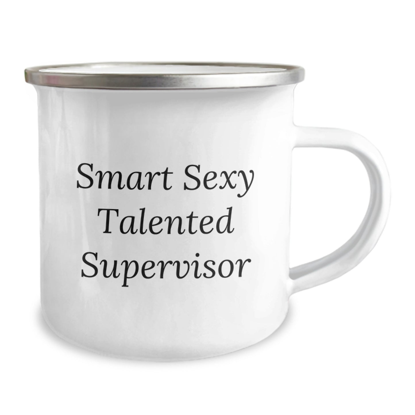 Funny Supervisor Quotes Camping Mug, Gifts from Friends, Unique Birthday Unique Gifts for Supervisor, 12 oz Stainless Steel Mug with Enamel Finish, Perfect for Supervisor Enthusiasts - Image 2