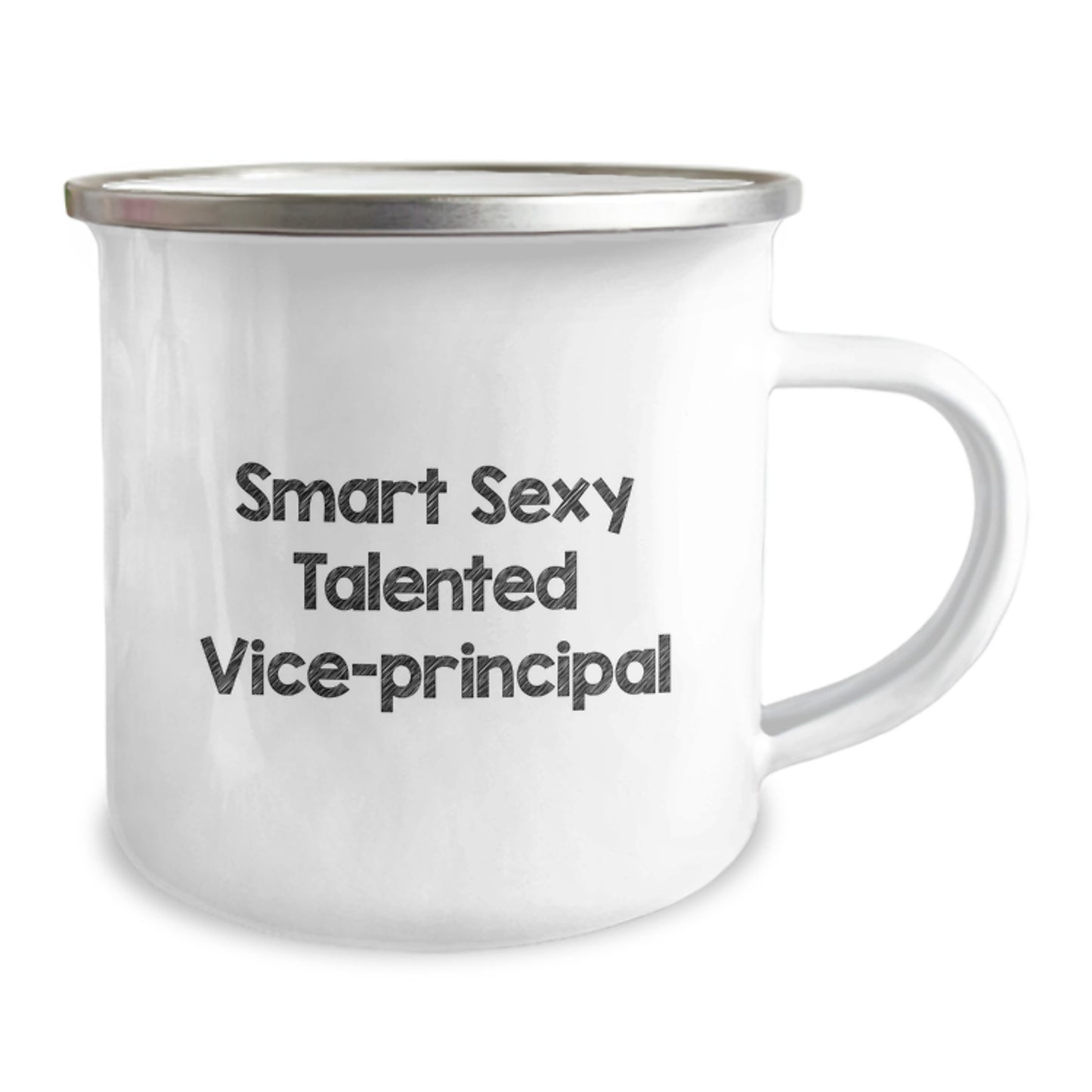 Funny Vice-Principal Gifts, Smart Sexy Talented Vice-Principal Quote on Camping Mug, Birthday Unique Gifts from Friends - Image 2