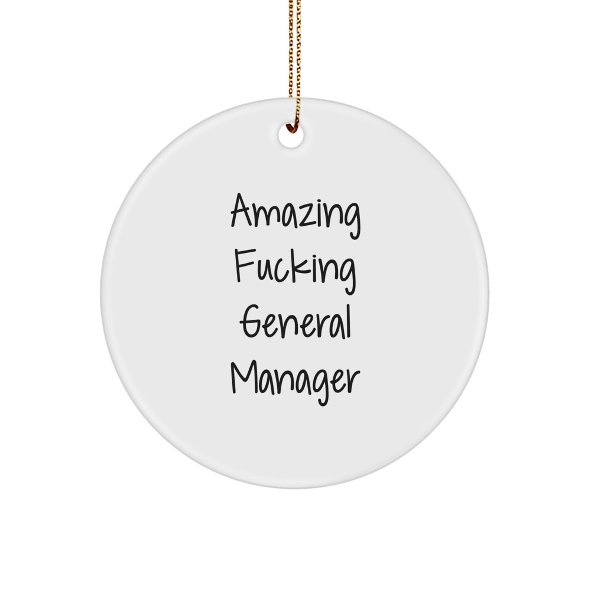 Funny General Manager Gifts from Friends - 'Amazing F--king General Manager' Christmas Unique Gifts for General Manager Men - Image 1