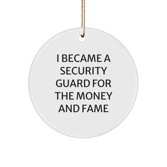 Funny Security Guard Gifts from Men to Family Members for Christmas Unique Ornaments - Image 1