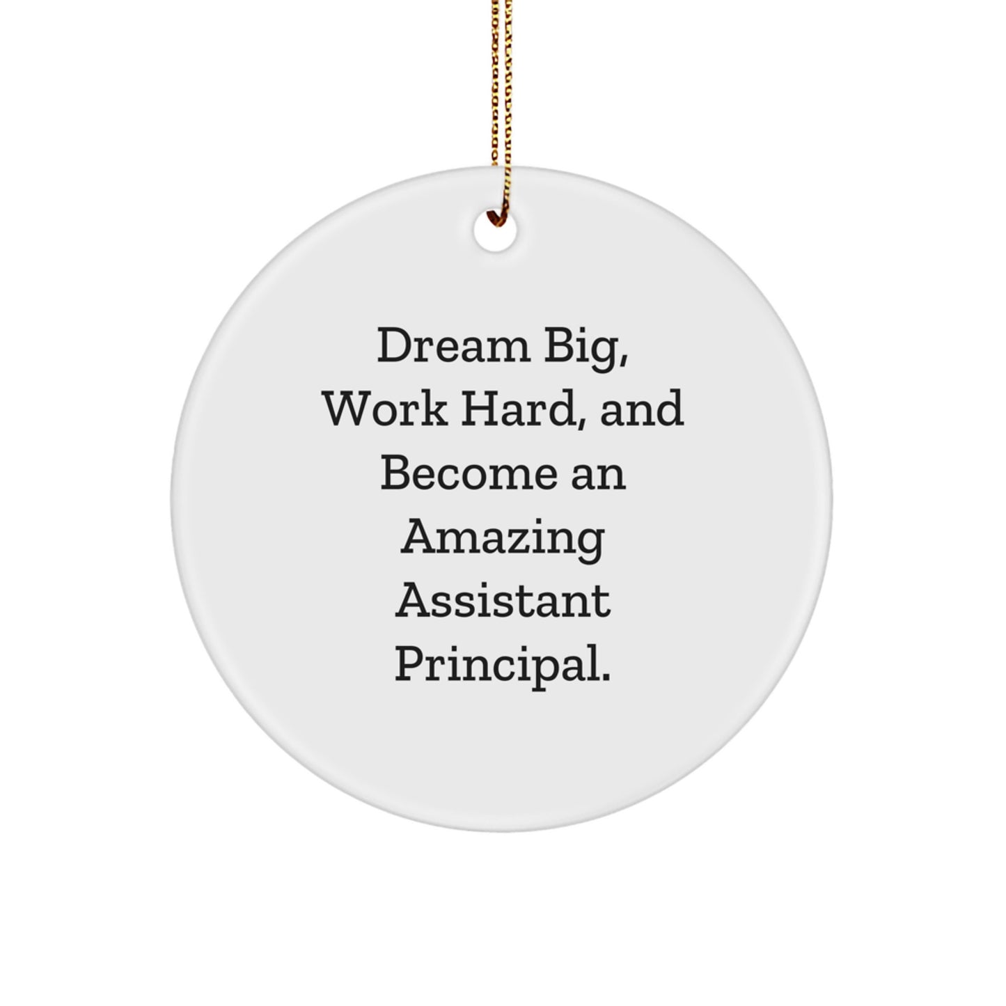 Gifts from Friends for Assistant Principal - Inspiring Circle Ornament for Christmas Unique Gifts for Assistant Principals - Image 1