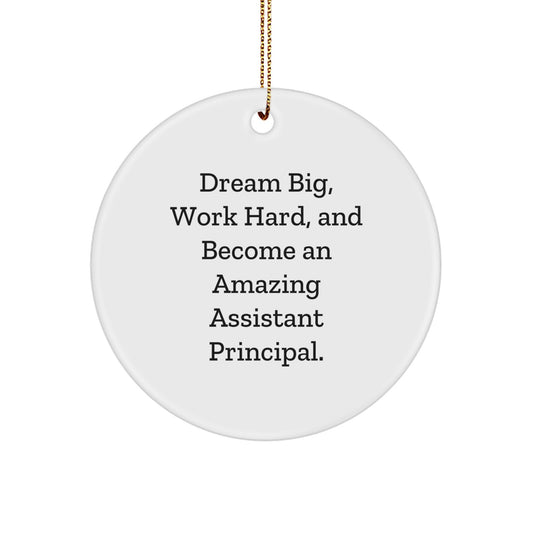 Gifts from Friends for Assistant Principal - Inspiring Circle Ornament for Christmas Unique Gifts for Assistant Principals - Image 1