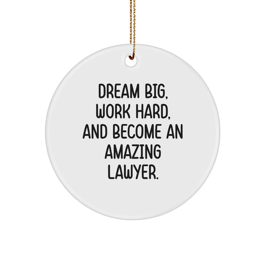 Funny Lawyer Gifts for Men - 'Dream Big, Work Hard, And Become An Amazing Lawyer.' Christmas Unique Gifts from Friends for Lawyer - Image 1