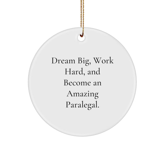 Funny Paralegal Circle Ornament Gifts from Friends for Paralegal Colleagues - Christmas Unique Inspirational Gift - Image 1