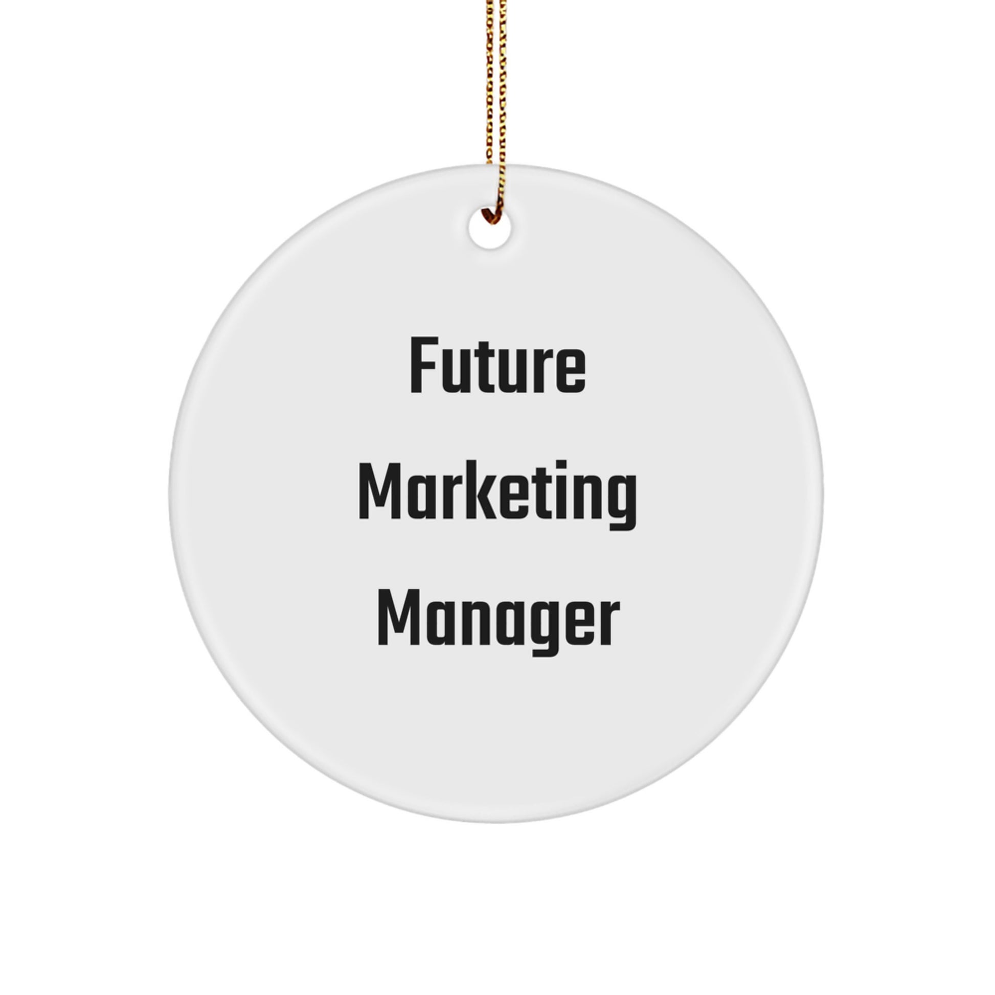 Marketing Manager Gifts from Friends - Inspirational Circle Ornament for Future Marketing Managers - Christmas Unique Gifts - Image 1