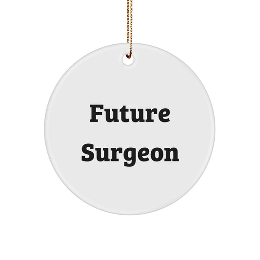 Funny Surgeon Gifts for Future Surgeon - 'You're the Scalpel to My Patient' Circle Ornament, White, 2.75" Tall, Gifts from Men to Surgeon Friends, Perfect Christmas Unique Gifts - Image 1