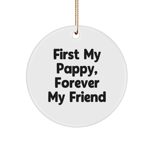 Funny Pappy Circle Ornament Gifts from Friends and Family for Pappy - Image 1