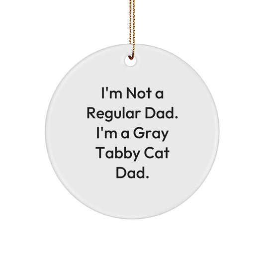 Funny Gray Tabby Cat Dad Gifts from Men to Friends for Gray Tabby Cat Lover - Image 1
