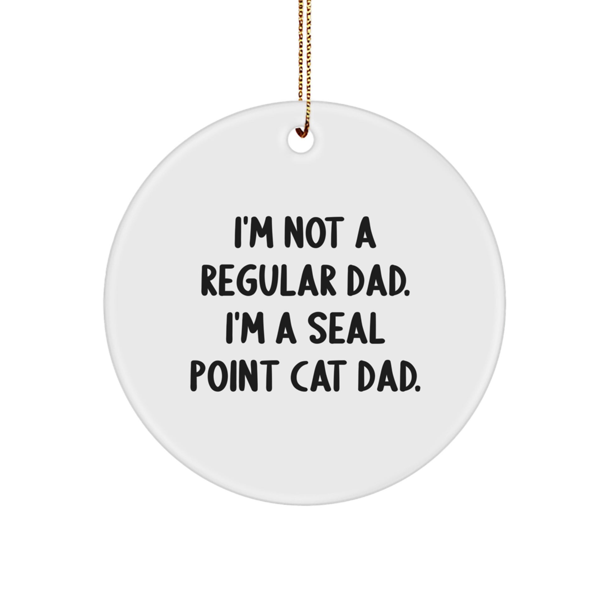 Funny Seal Point Cat Dad Gifts for Men, 'I'm Not A Regular Dad' Christmas Unique Gifts from Friends, Coworkers to Family - Image 1