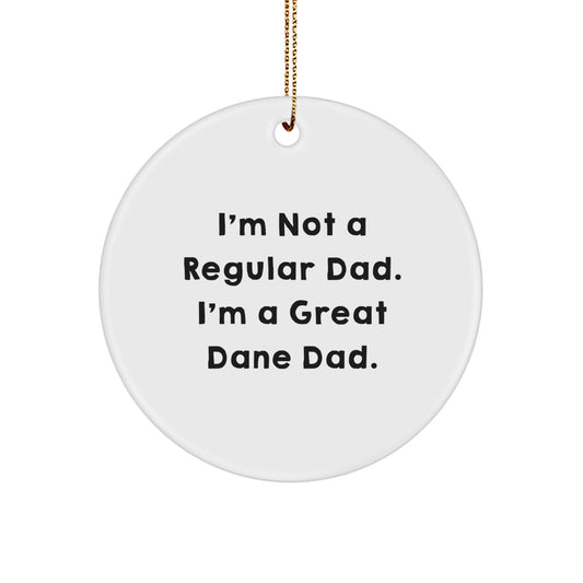 Funny Great Dane Dad Gifts from Men to Family Members, Great Dane Dog Lover Christmas Unique Ornaments - Image 1