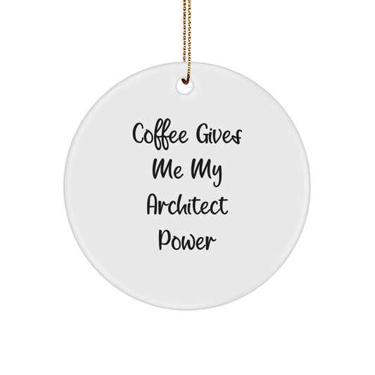 Funny Architect Circle Ornament Gifts from Family for Men, Women and Friends - Image 1
