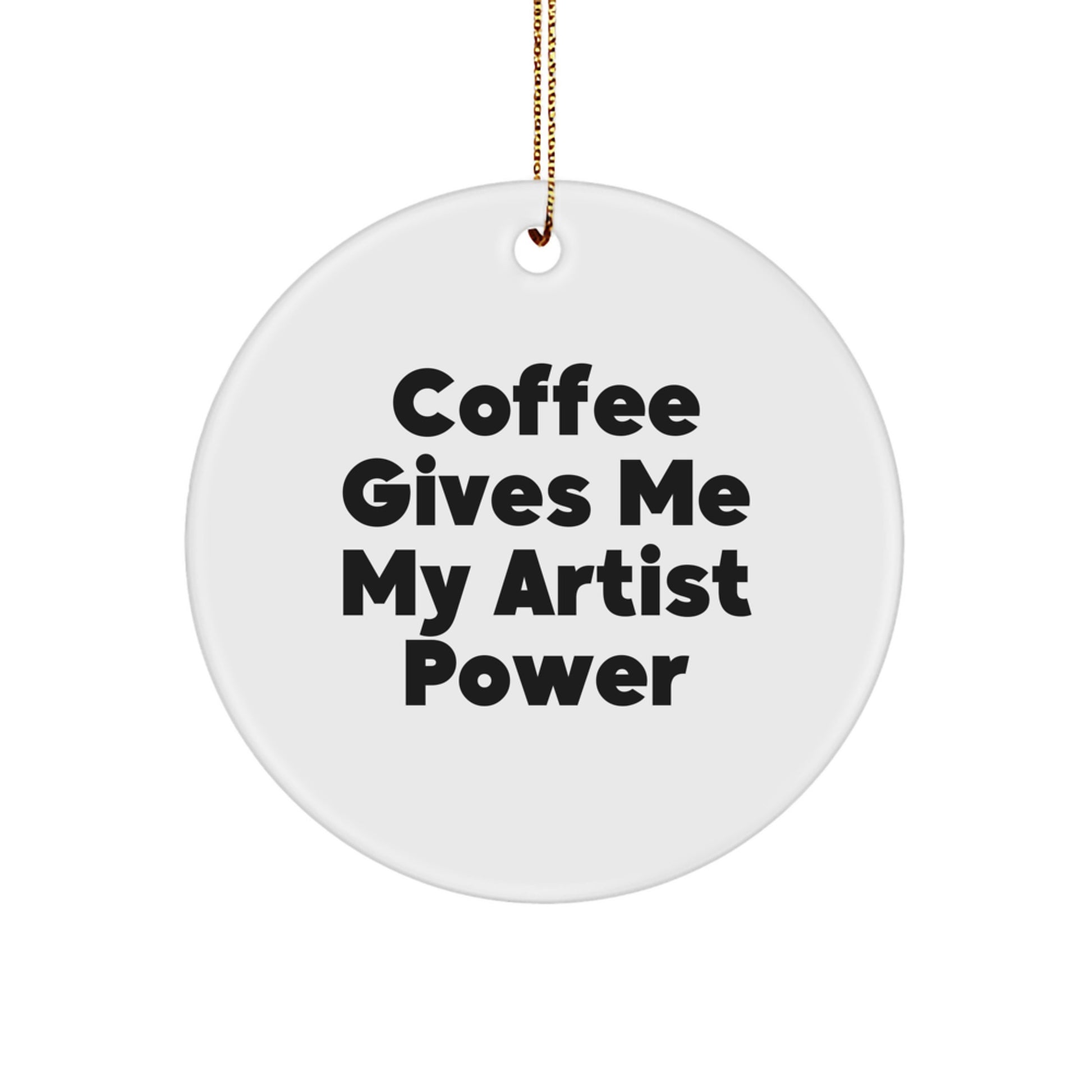 Funny Artist Circle Ornament Gifts from Men to Artist Friends for Christmas Unique Decorations - Image 1