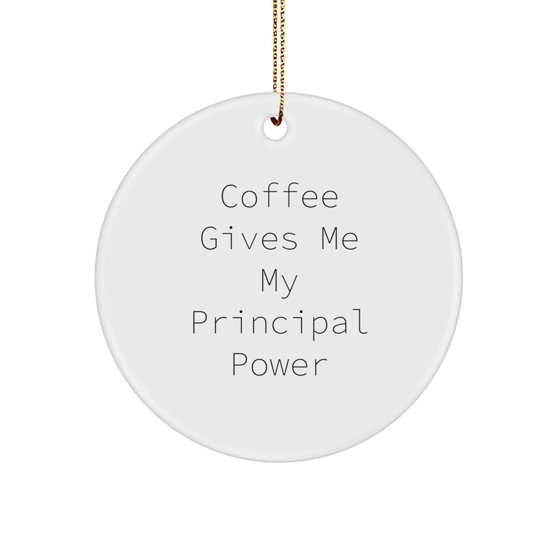 Funny Principal Circle Ornament Gifts for Men, Women, Friends, Coworkers, Christmas Unique Gifts from Family - Image 1