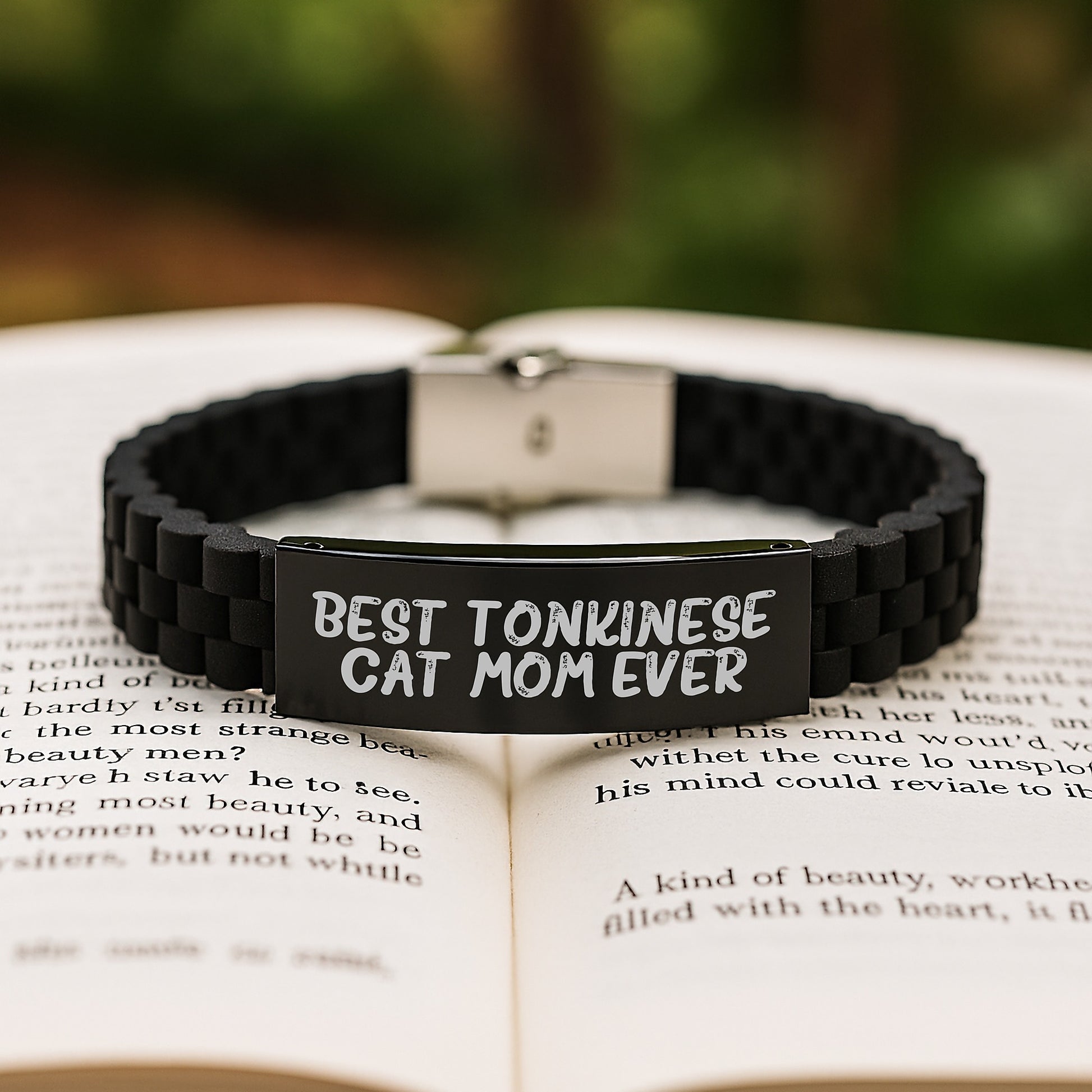 Funny Tonkinese Cat Mom Gifts - Best Glide lock Clasp Birthday Jewelry for Her from Friends, Coworkers, Family - Image 2