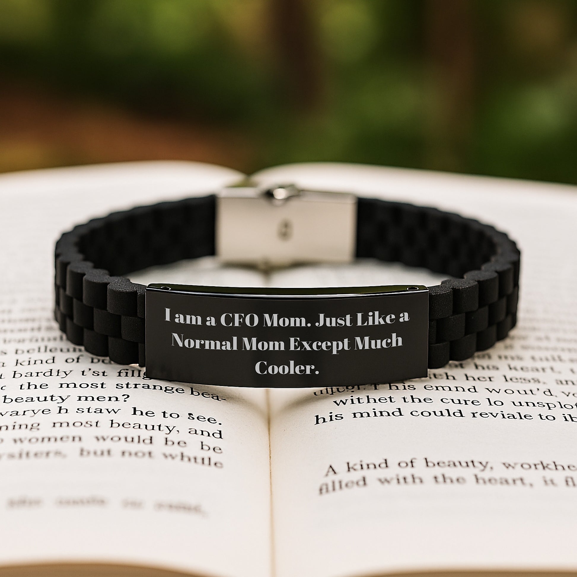 CFO Gifts from Friends to Women, Funny Quirky Glide lock Clasp Bracelet for Birthday Unique Gifts - Image 2