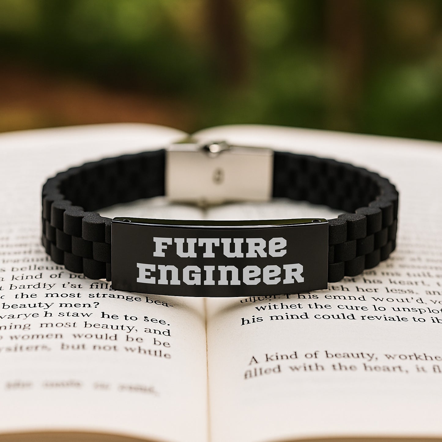 Funny Inspirational Engineer Gifts Future Engineer Glide lock Clasp Bracelet, Gifts from Friends, for Men, Perfect Unique Christmas Unique Gifts - Image 2